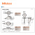 三丰（Mitutoyo）杠杆百分表千分表较表垂直型平行型倾斜型 日本原装进口 513-444-10E/0-1.6/0.01倾斜型 