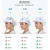 扬笙福车间帽餐饮厨师防尘无尘车间女工作帽子工厂包头厂工帽   松紧 全布白色