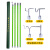 高压拉闸杆绝缘令克棒10KV伸缩拉杆35KV电工操作绝缘杆电力挑线杆 4节5米 110kv（直径32杆 送袋）