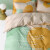 水星家纺床上四件套纯棉全棉斜纹床品套件简约被套床单被罩桔年1.5米床