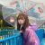 迪士尼（Disney）韩版ins透明雨伞折叠学生可爱卡通Kitty猫粉色少女心软妹小清新 透明雨伞一手动粉色妮可兔
