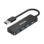 飞利浦USB3.0分线器扩展器高速拓展4口集线器HUB一拖多接口转换器笔记本转接头带Type-C供电口  （0.6米）