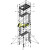 铝合金脚手架深圳广州移动平台厂家快装建筑铝架高空作业爬梯 平台高度8.8米
