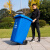 240L上海干湿分类分离加厚塑料环卫垃圾桶上挂车垃圾桶市政塑料 黑色130*150cm/50只