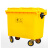 星工（XINGGONG） 大型塑料垃圾桶户外环卫垃圾清运车手推移动垃圾箱定制 黄色660L