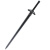 童励（tongli）刀剑神域夜空之剑PU安全塑料材质cosplay桐人阐 白剑逐暗者108CM