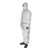 代尔塔(DELTAPLUS) 406012 三防服 防化防尘连体服 限次4级胶条防化服 一次性 白色 XL