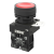 红波按钮22mm防水金属头按钮开关XB2电源启动塑料头部带灯Y5点动一常开银触点12V24V220 22mm【蘑菇头带灯款】自锁款 24V 常开-红色头部