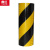 鼎红 电线杆红白反光膜 黑黄警示反光贴 防撞反光贴警示 安全柱反光条黄黑斜纹10cm*45.7m