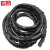 铸固 绕线管缠绕管直径黑色理线管护线管螺旋绕线管 8MM 一包12米