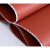 祥利恒防火布电焊阻燃布玻璃纤维耐高温硅胶布风管软连接挡烟垂壁三防布 红色双面硅胶1MM 1米宽