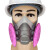 锐麻 6200防尘毒面具套装工业油漆焊接煤矿装修打磨雾霾防护口罩 S-6200+S-2096 