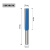 加长清底刀木工铣刀电木铣刀具开锁孔直刀雕刻机开槽刀 12*16*76总长130蓝