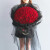 来一客鲜花速递19朵红玫瑰花礼盒送老婆生日礼物全国同城花店 99朵红玫瑰黑纱款