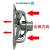 工业方排抽风机厨房排风扇 工业换气扇窗式排气扇厨房抽油烟 10寸大风量百叶款/安装尺寸