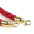 海斯迪克 礼宾柱挂绳 绒绳麻绳麻花挂绳栏杆座挂绳 红色麻花绳1.5米 HK-342