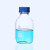 透明茶色棕色带刻度螺口蓝盖试剂瓶密封瓶实验室取样瓶玻璃样品瓶 棕色250ml