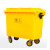 星工（XINGGONG） 大型塑料垃圾桶户外环卫垃圾清运车手推移动垃圾箱定制 黄色660L