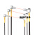 M3/M4/M6光纤传感器数显放大器光电开关漫反射探头对射光纤线NA11嘉博森 M3弯头漫反射 FRS-310-TZ