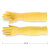  帮手仕 加长加厚乳胶防水耐磨防滑清洁水产工作手套 45cm 10双黄色 M码 H10140