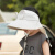 MathDeray儿童防晒帽防紫外线新款宝宝女款帽子太阳凉帽夏季男童遮阳帽子 粉色 均码