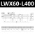 台优齿轮齿条X轴长行程滑台手动精密燕尾槽LWX25/40/60精密微调架平台 LWX60-L400(行程360mm)