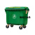 660L大型户外垃圾桶大号商用保洁清运垃圾车手推大容量环卫垃圾箱 660L特厚分类款(灰色/无盖) 其