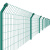 腾驰（CT） 绿色浸塑双边丝护栏网 铁丝网围栏高速公路铁路护栏隔离网厂区护栏 双边5.5+预埋柱1.5mm注塑