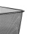 庄太太【方形小号】铁艺垃圾桶铁网纸篓办公室镂空黑色铁丝网无盖垃圾桶