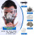 防毒面具全面罩全脸喷漆专用防尘口罩防工业粉尘防护放毒氧气面罩 6200防尘毒面具7件套+防雾