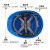 电工国家电网安全帽 电力 施工 工地国家电网 南方电网安全帽 V型透气孔(无标蓝色)