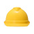 梅思安/MSA ABS豪华型超爱戴帽衬 V型安全帽施工建筑工地劳保头盔 黄色 1顶装 企业定制