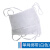 1件布口罩无尘车间防护防尘口罩透气可水洗单层双层款 单网绑带(白色)