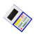 卡k士A7磁性硬胶套 透明PVC卡片袋 文件保护卡套 带磁性贴框展示牌仓库货架标识牌【20个装】11.5*8cm 蓝色