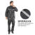 卓迪旭 ZDX-YFT03黑色牛津布分体雨衣套装，反光条巡逻防暴雨户外雨衣 3XL