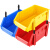 兰诗（LAUTEE）B4# 组合零件盒 螺丝收纳盒 仓储物料元件配件盒塑料盒 蓝色250*150*120