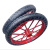 实心轮 工地手推车轮胎3.00-18建筑劳动车实心钢筋轮子板车斗车 红色单个轮+轴承