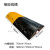 橡胶线槽减速带5m管电线电缆水管汽车充电桩3cm地面明线保护过桥 橡胶黄黑5*5cm