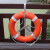 鸣固 船用专业成人游泳圈实心加厚国标 304不锈钢救生圈支架