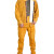 希万辉 加厚牛皮电焊皮衣耐高温大码焊接皮裤   A 黄色单层全皮上衣+裤子 XXL