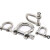 海斯迪克 HKCX-4 钢丝绳配件 304不锈钢弓型卸扣 钢丝绳锁链条连扣 M6(承重220公斤)