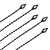 稳斯坦 W7578 (500条)串珠型可松式尼龙扎带 自锁束线重复使用理线捆扎带 黑色3*240mm