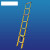 定制适用于玻璃钢绝缘梯子电工梯伸缩升降梯电力施工安全鱼竿梯便携式折叠梯 伸开2.5米