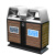星工（XINGGONG）公园景区垃圾桶小区环卫分类垃圾箱室外果皮箱 MX-S13005塑胶木（咖啡色）