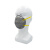 耐呗斯 KN95口罩 一次性口罩防粉尘防颗粒物防飞沫NBS9508-HU 头戴式 灰色 20只装