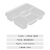 联嘉一次性饭盒餐盒 外卖快餐便当盒打包盒 环保长方形透明外卖盒1000ml 5格透明 1箱（150套） 定制