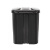 震迪 塑料垃圾桶 20L上海款双桶脚踩式咖啡黑色大容量幼儿园学校业垃圾箱可定制 KT550带盖双桶分类款垃圾桶