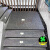 地垫实木楼梯踏步垫防滑垫楼梯垫子地毯定制免胶自粘楼梯地毯 灰色四叶幸运草 60X60+4.5CM下折边 平台