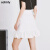 欧时力（ochirly）半身裙新款夏短裙荷叶边设计感 白色018 S