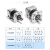 60伺服电机高精密行星减速机松下台达200W400W600W马达齿轮箱 60圆法兰伺服减速机1比4